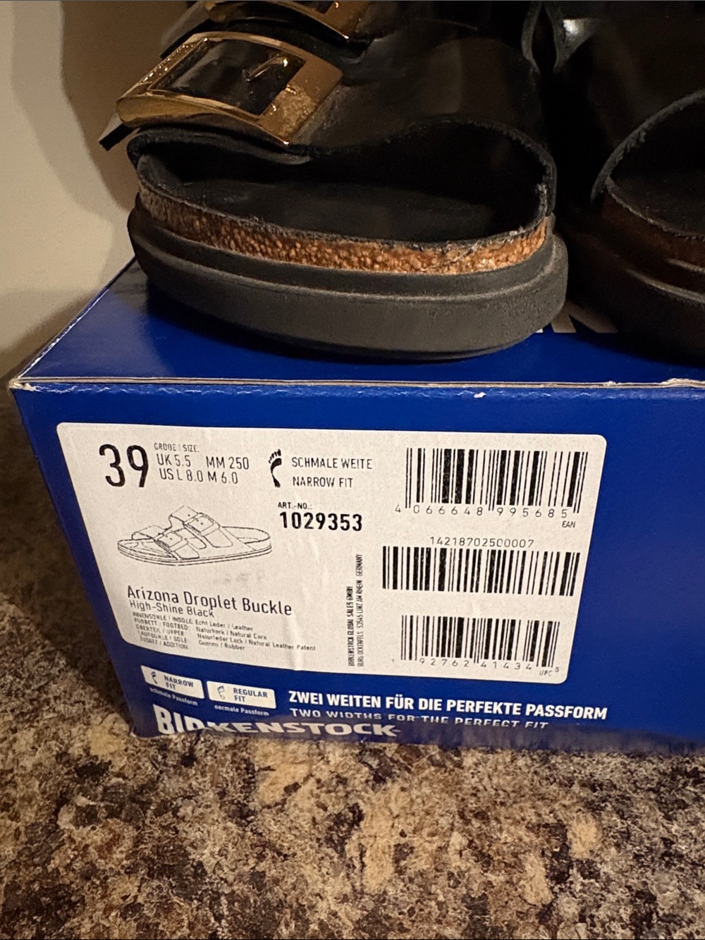 Birkenstock High shine Arizona Droplet Buckle sandals - Picture 4 of 5